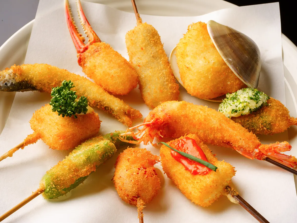 コースの串の膳(17本・名物入り)